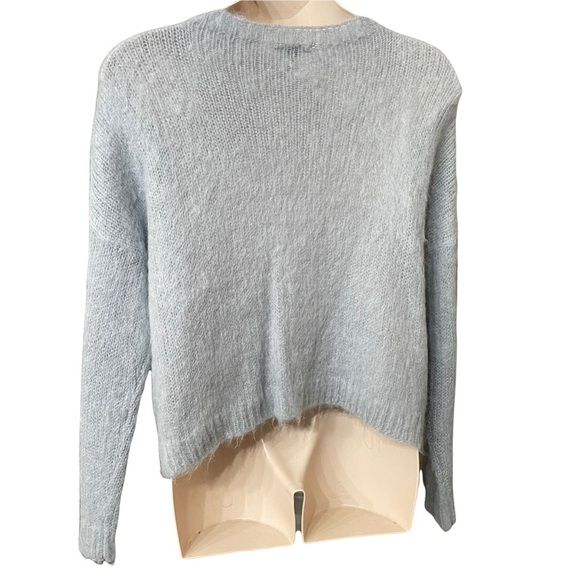 Eileen Fisher Gray Mohair Alpaca Crew Neck Sweater Size M - Picture 4 of 11